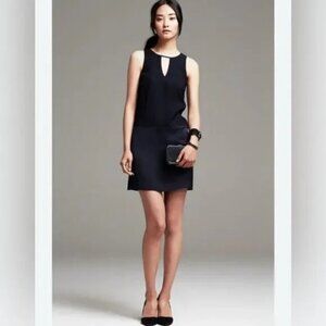 Banana Republic tonal keyhole shift dress Size 12 NWT